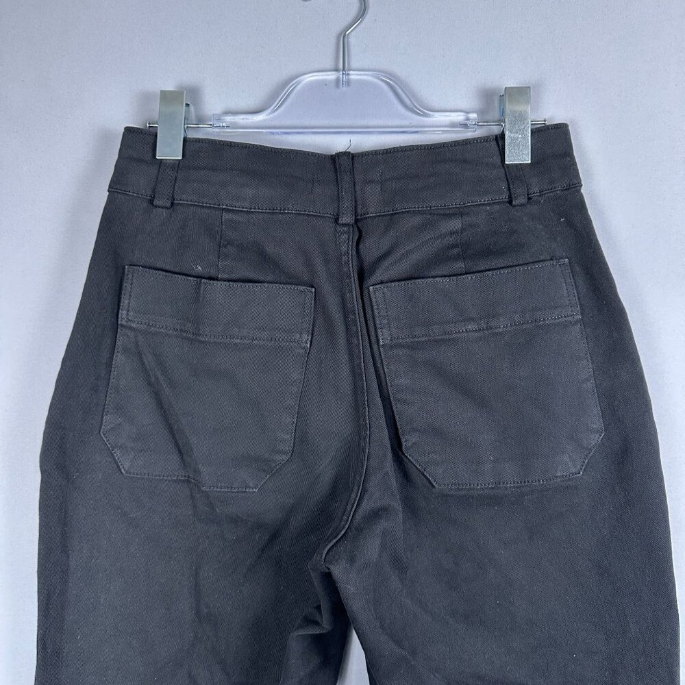 Everlane Straight Leg Crop Pants Mens Size 6 High Rise Dark Wash Black - Picture 8 of 12